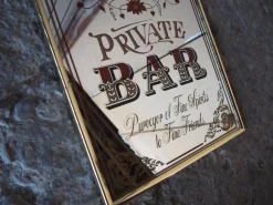 Private Bar Spiegelschild, 1980er
