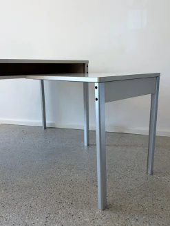 Program 570 Schreibtisch mit Schreibmaschinentisch Verlängerung von Dieter Rams für Vitsoe, 1970er, 2er Set