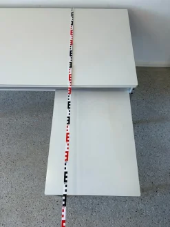 Program 570 Schreibtisch mit Schreibmaschinentisch Verlängerung von Dieter Rams für Vitsoe, 1970er, 2er Set