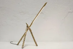 Prometeo Tischlampe aus Messing von Morghen Studio