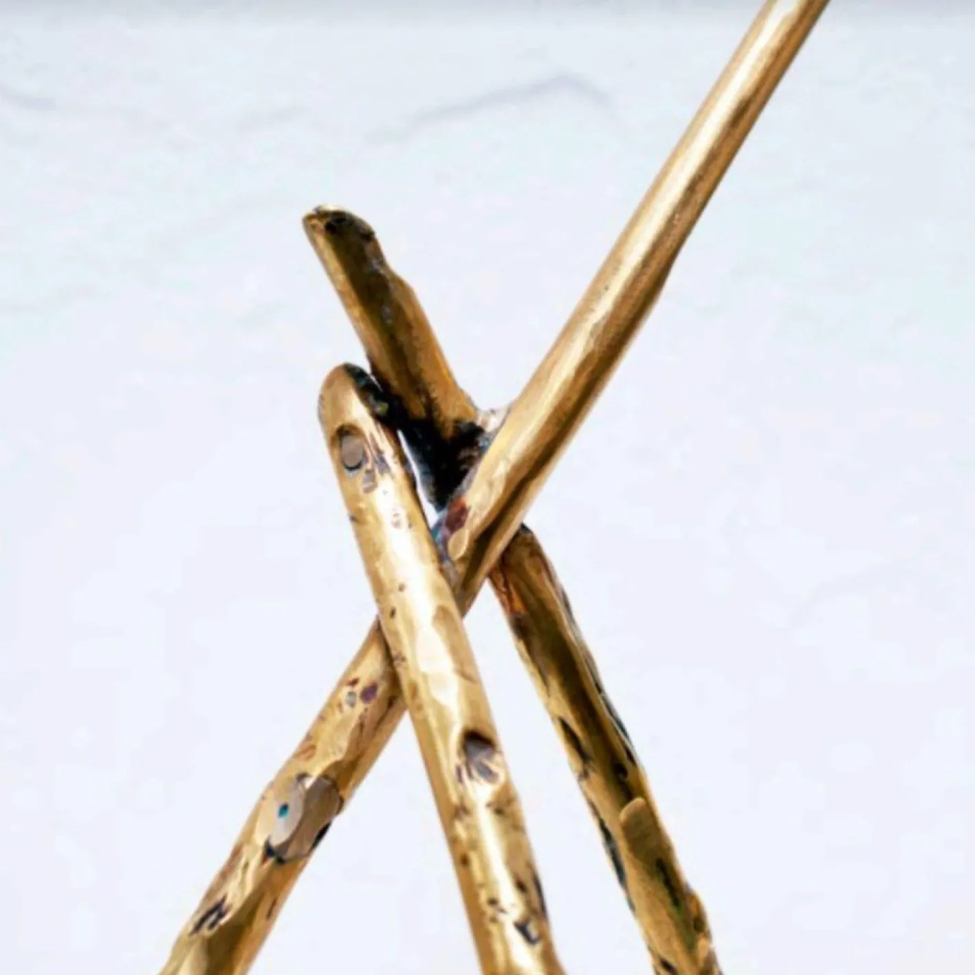 Prometeo Tischlampe aus Messing von Morghen Studio