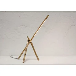 Prometeo Tischlampe aus Messing von Morghen Studio