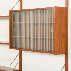 PS System Teak Wandregal von Preben Sorensen für Randers Møbelfabrik, Denmark, 1960er