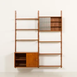 PS System Teak Wandregal von Preben Sorensen für Randers Møbelfabrik, Denmark, 1960er