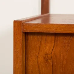 PS System Teak Wandregal von Preben Sorensen für Randers Møbelfabrik, Denmark, 1960er