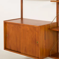 PS System Teak Wandregal von Preben Sorensen für Randers Møbelfabrik, Denmark, 1960er