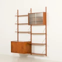 PS System Teak Wandregal von Preben Sorensen für Randers Møbelfabrik, Denmark, 1960er
