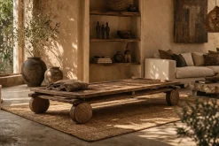 Pygmäenbett aus Holz, Kamerun, 1960er