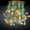 Quadratischer Poppy Flower Power Kronleuchter aus Muranoglas in Champagne von VGnewtrend
