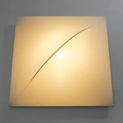 Quadratische Saori Wandlampe von Kazuhide Takahama für Sirrah, 1970er