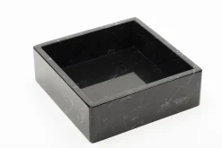 Quadratisches Tablett aus schwarzem Marquina Marmor von FiammettaV Home Collection