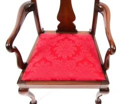 Queen Anne Revival Kinderstuhl aus Mahagoni, 20. Jh.