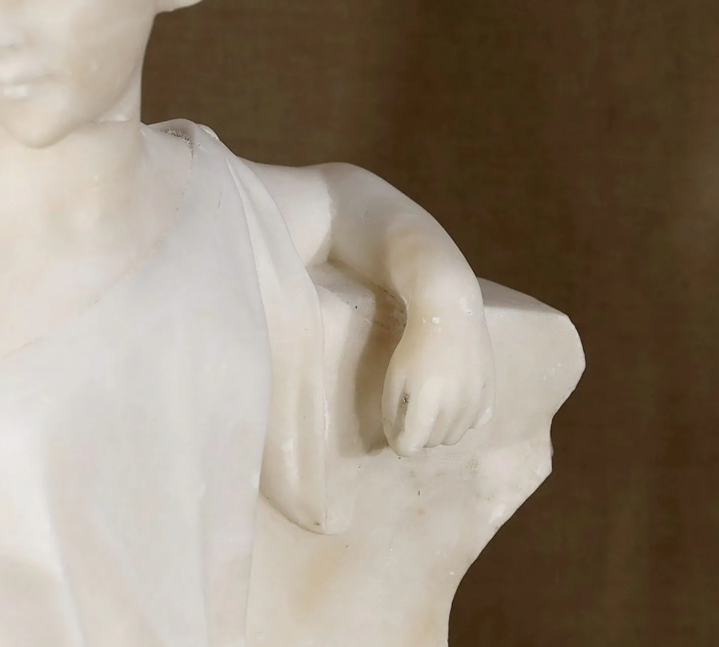 Quo Vadis Skulptur aus dem Roman von Sienkiewicz, 1900, Marmor