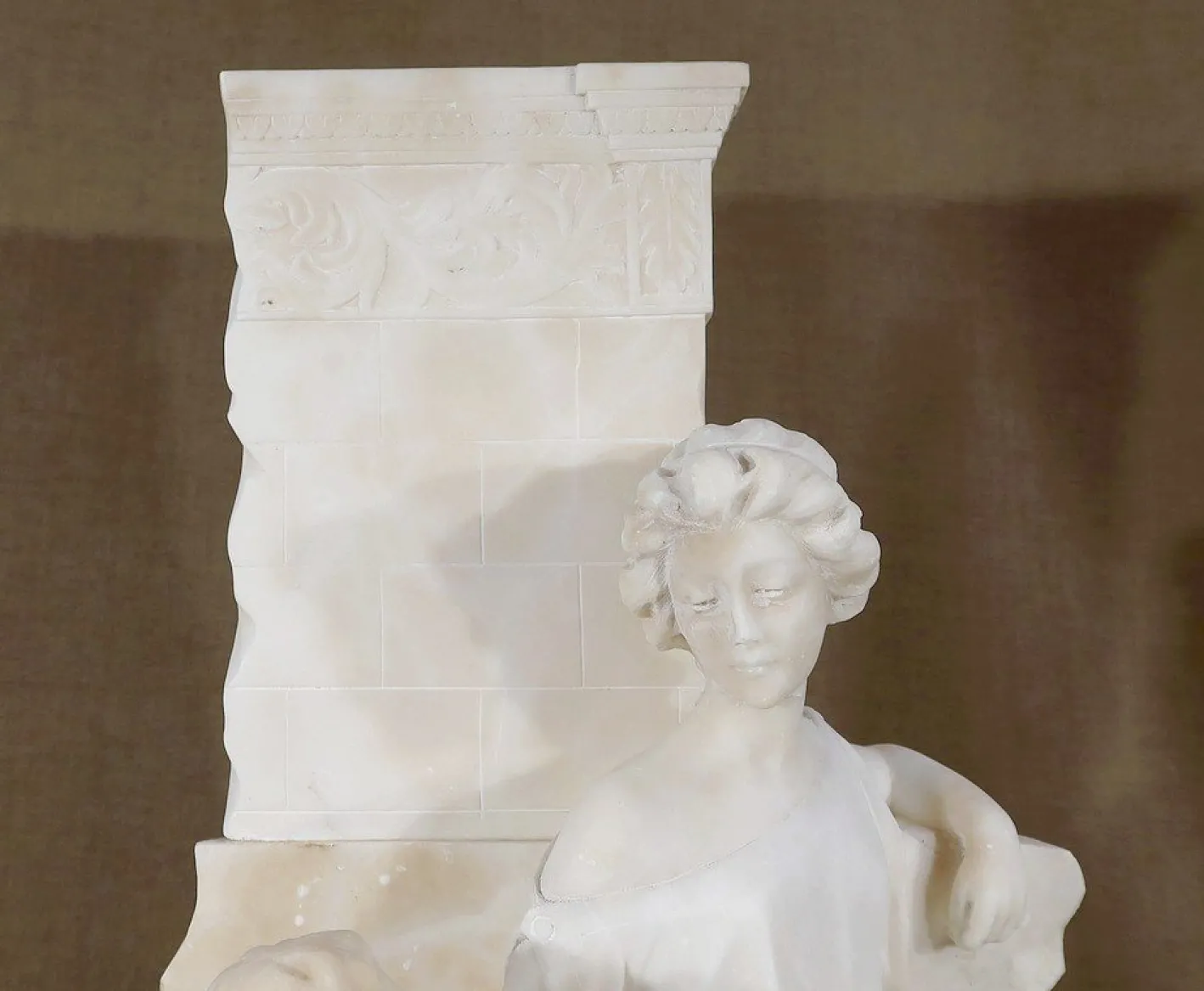 Quo Vadis Skulptur aus dem Roman von Sienkiewicz, 1900, Marmor