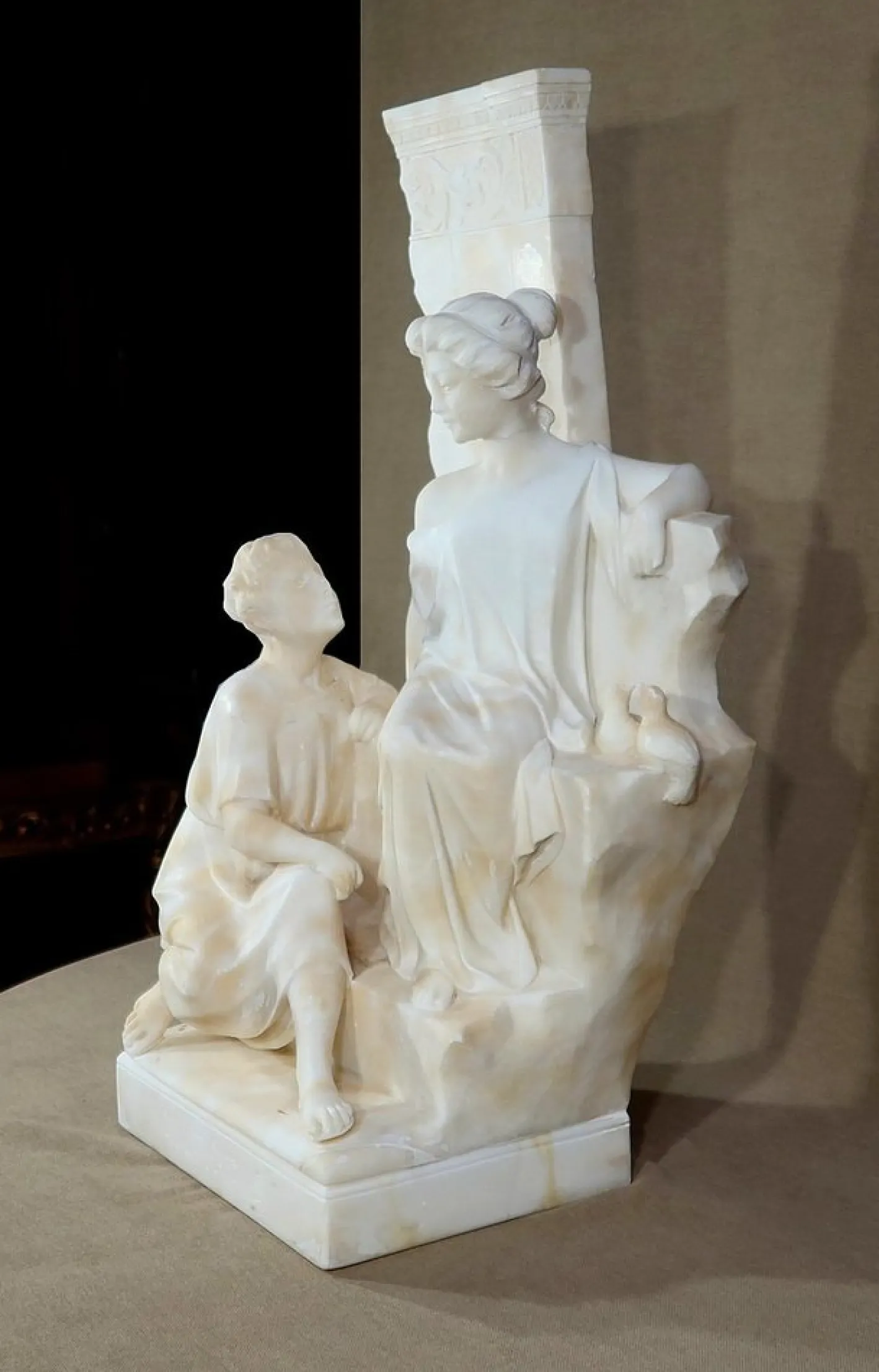 Quo Vadis Skulptur aus dem Roman von Sienkiewicz, 1900, Marmor