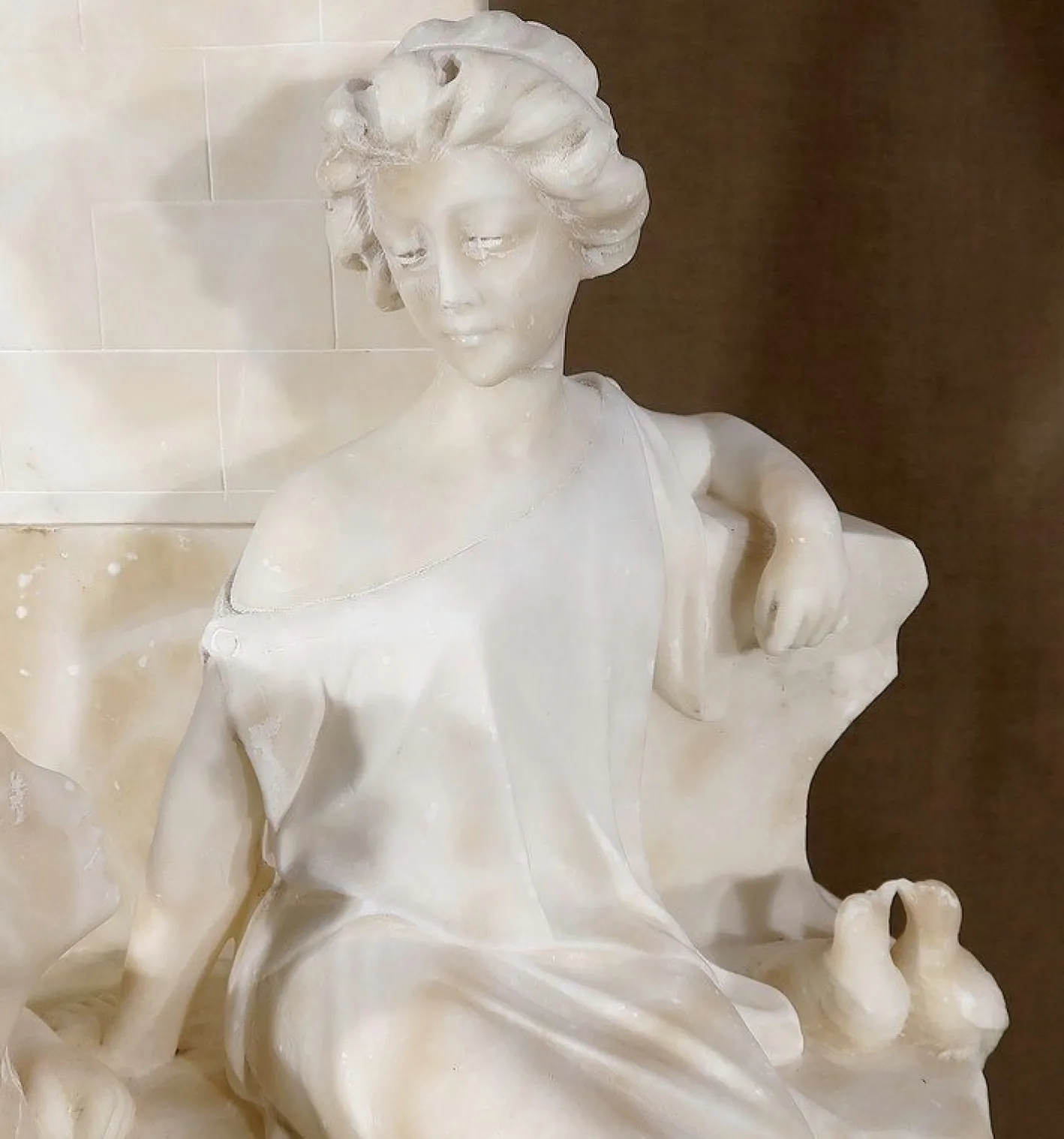 Quo Vadis Skulptur aus dem Roman von Sienkiewicz, 1900, Marmor