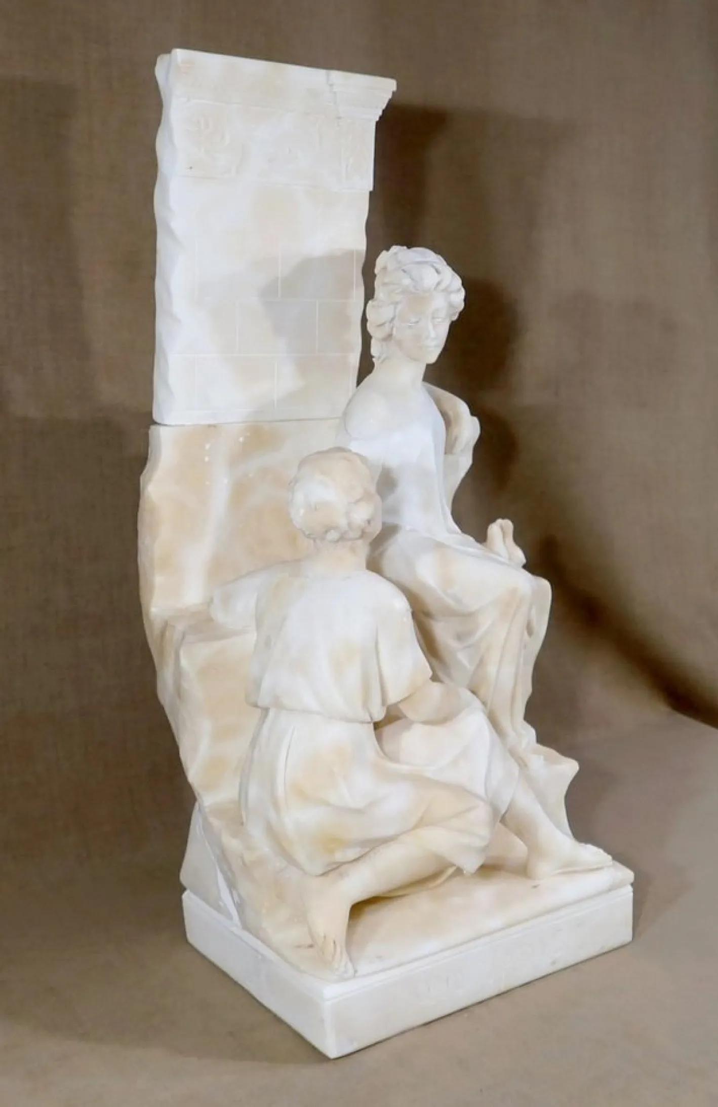 Quo Vadis Skulptur aus dem Roman von Sienkiewicz, 1900, Marmor