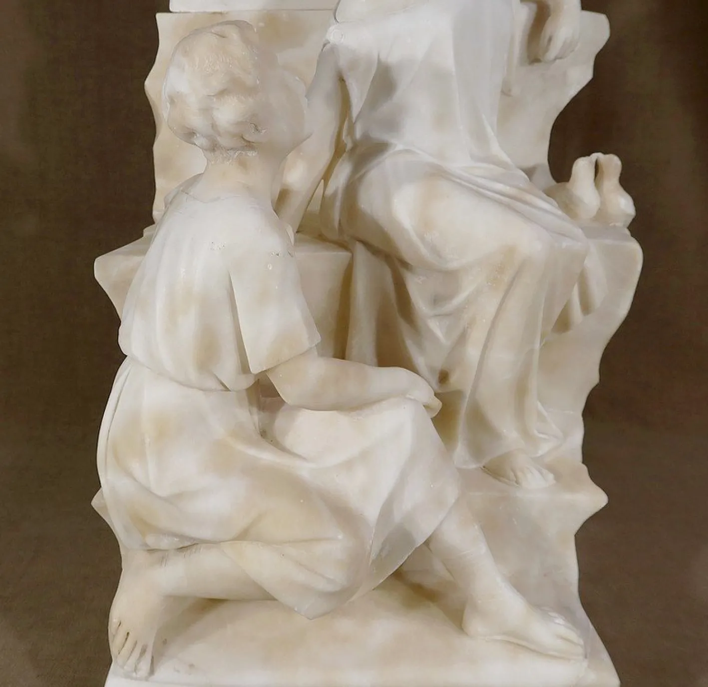 Quo Vadis Skulptur aus dem Roman von Sienkiewicz, 1900, Marmor