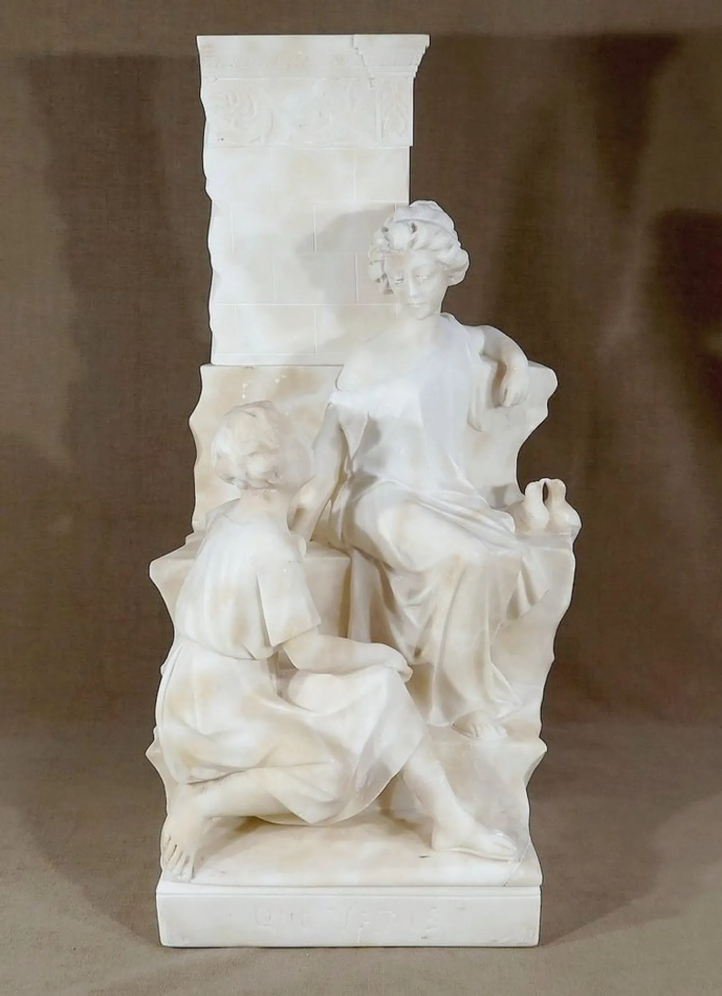 Quo Vadis Skulptur aus dem Roman von Sienkiewicz, 1900, Marmor