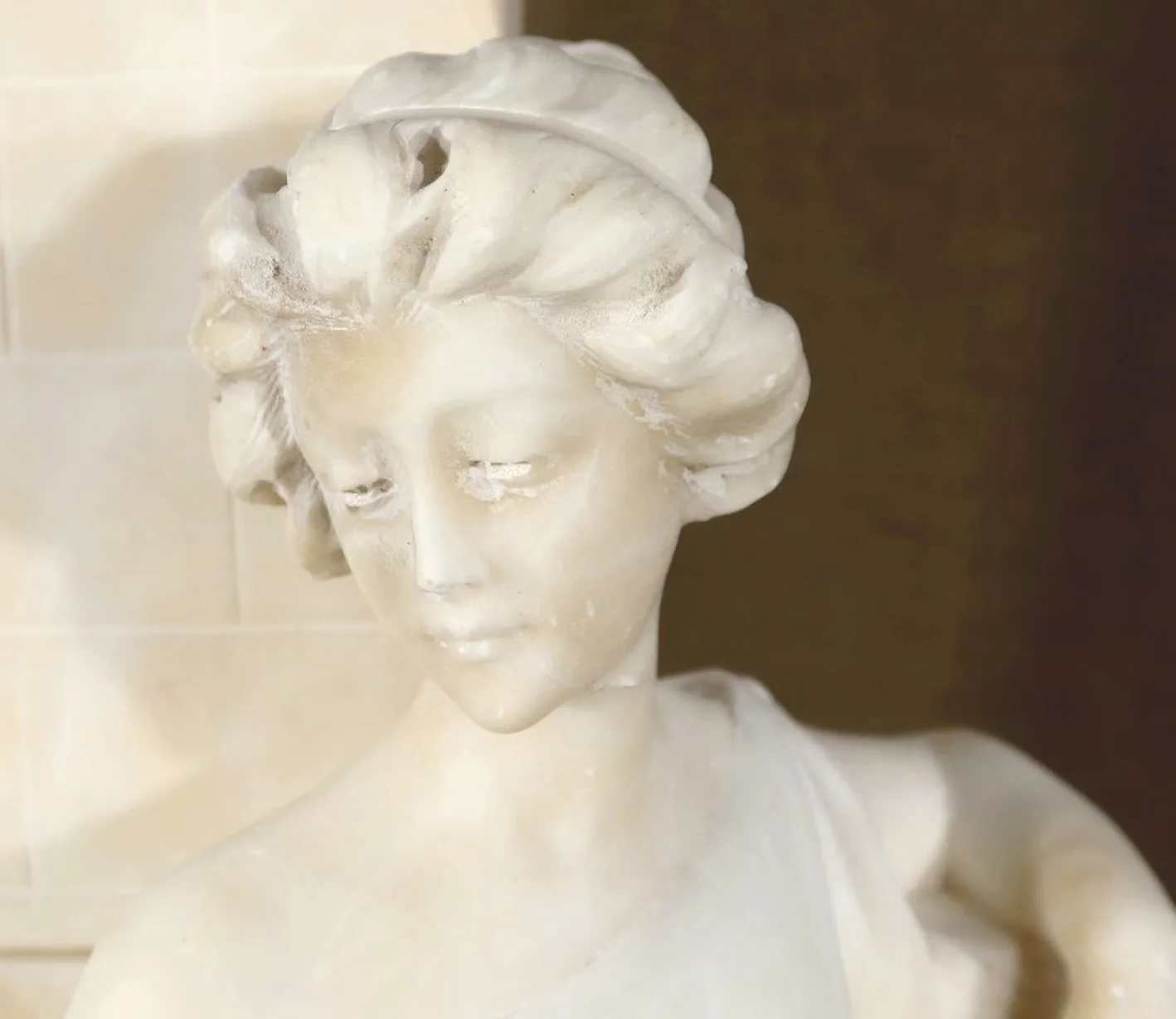Quo Vadis Skulptur aus dem Roman von Sienkiewicz, 1900, Marmor