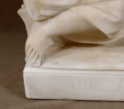 Quo Vadis Skulptur aus dem Roman von Sienkiewicz, 1900, Marmor