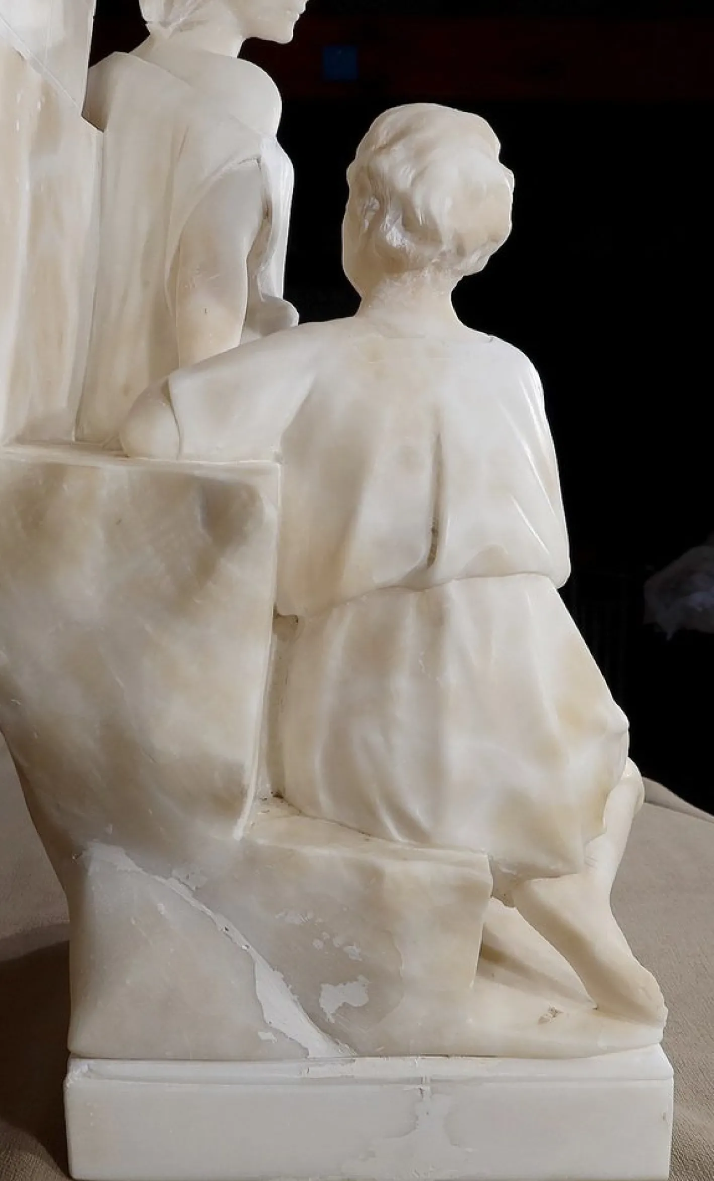Quo Vadis Skulptur aus dem Roman von Sienkiewicz, 1900, Marmor