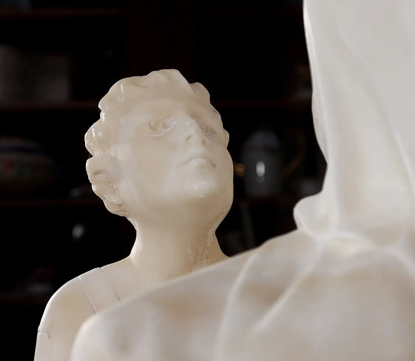 Quo Vadis Skulptur aus dem Roman von Sienkiewicz, 1900, Marmor