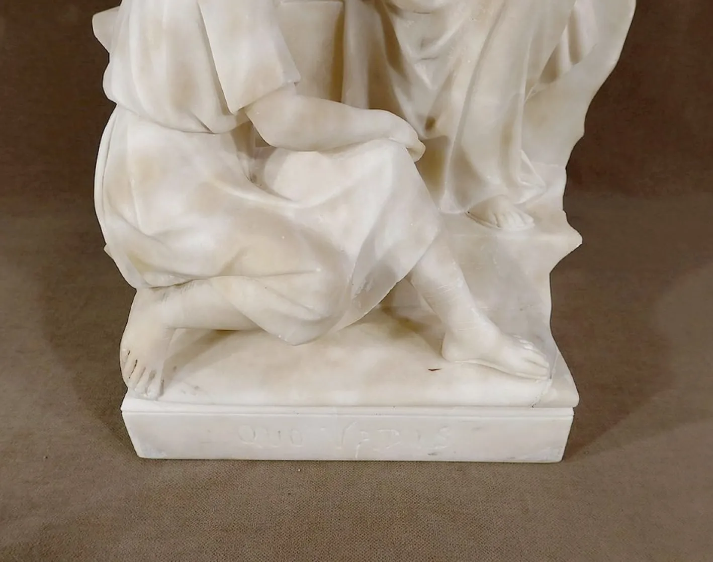 Quo Vadis Skulptur aus dem Roman von Sienkiewicz, 1900, Marmor