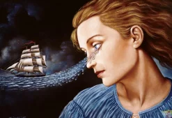 Rafal Olbinski, Flying Dutch, 2021, Giclée-Druck