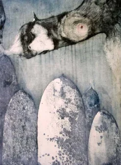 Rafal Strent, A Young Unicorn, Radierung auf Papier, 1996