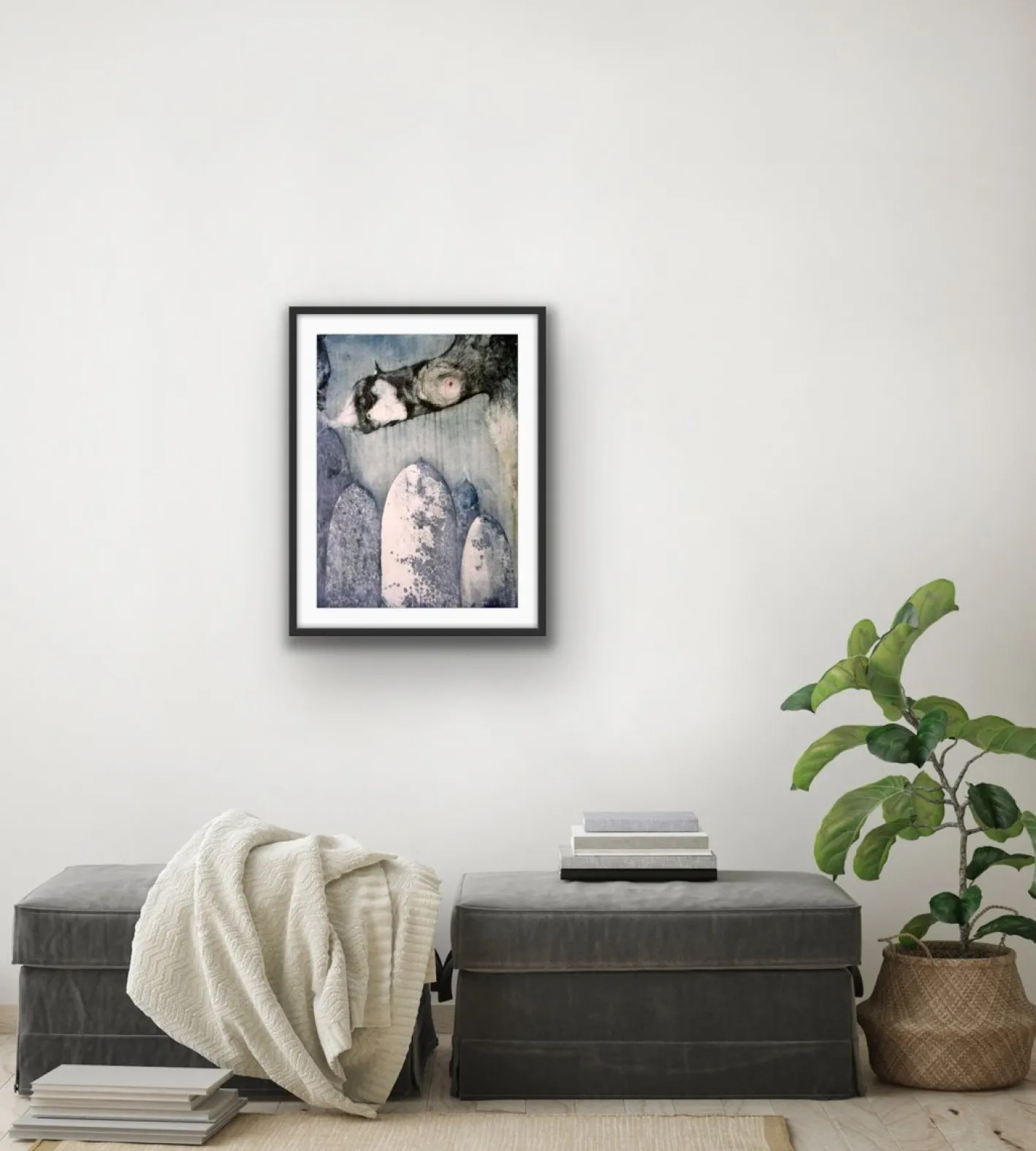 Rafal Strent, A Young Unicorn, Radierung auf Papier, 1996
