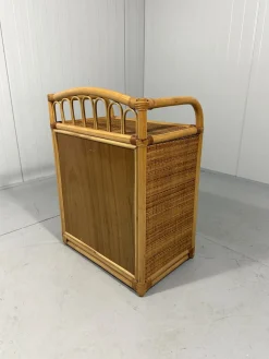 Rattan Kommode, 1980er