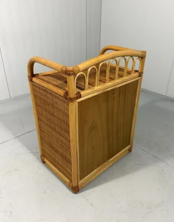 Rattan Kommode, 1980er