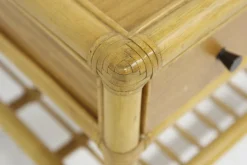 Rattan Nachttische von Dux, Schweden, 1960er, 2er Set