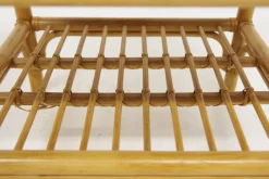 Rattan Nachttische von Dux, Schweden, 1960er, 2er Set