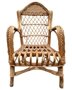 Rattan Sessel für Kinder, 1950er