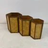 Rattan und Bambus Übertöpfe, 1970er, 3er Set