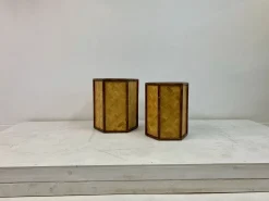 Rattan und Bambus Übertöpfe, 1970er, 3er Set