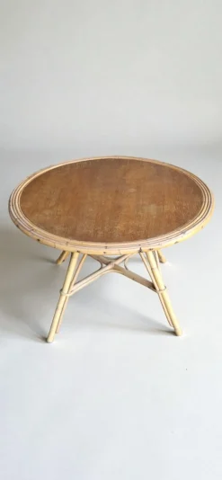 Rattan Wohnzimmer Set, 1960er, 5 . Set