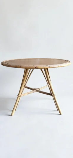 Rattan Wohnzimmer Set, 1960er, 5 . Set