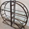 Raumteiler aus braunem Rattan