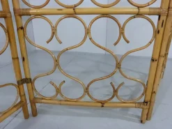 Raumteiler aus Rattan, Italien, 1960er