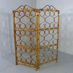 Raumteiler aus Rattan, Italien, 1960er
