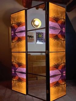 Raumteiler mit Design und Spiegel von Pietro Meccani für Meccani Design