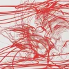 Raymond Moretti, Rimbaud's Illuminations in Red, Siebdruck