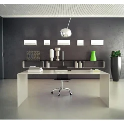 Rechteckiger Plex Esstisch aus pulverbeschichtetem Aluminium von Altreforme