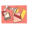 Red Composition - Original Siebdruck von Mario Radice - 1978 1978