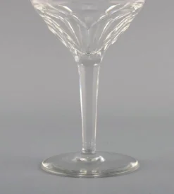 Red Wine Glasses in Clear Crystal Glass from Val St. Lambert, Belgium, Set of 10