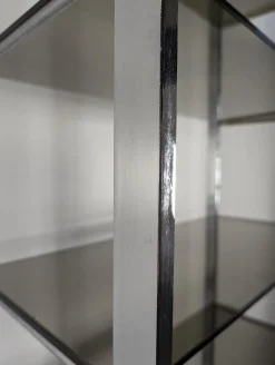 Regal aus Chrom & Rauchglas von Roche Bobois