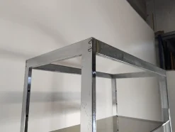 Regal aus Chrom & Rauchglas von Roche Bobois